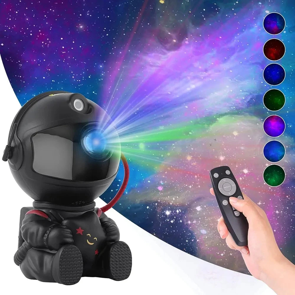AstroGlow Galaxy Projector – Astronaut Starry Sky Night Light