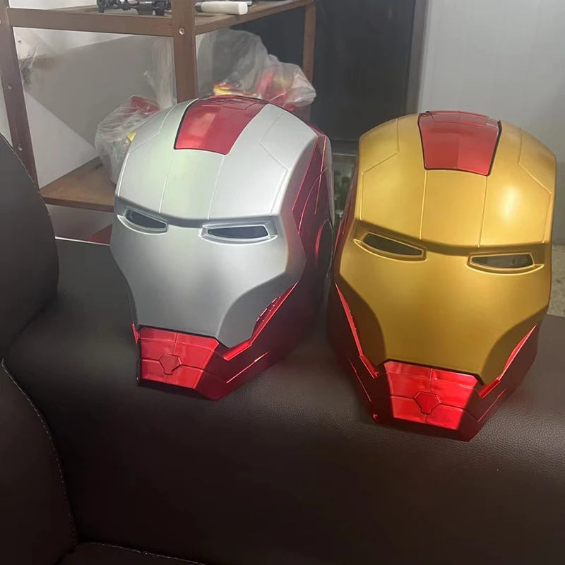 1:1 LED Iron Man Cosplay Mask