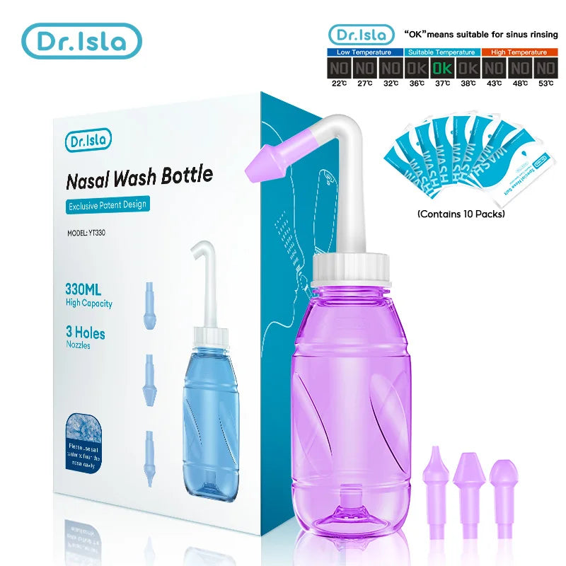 BreatheEase 300 – Nasal Rinse Bottle