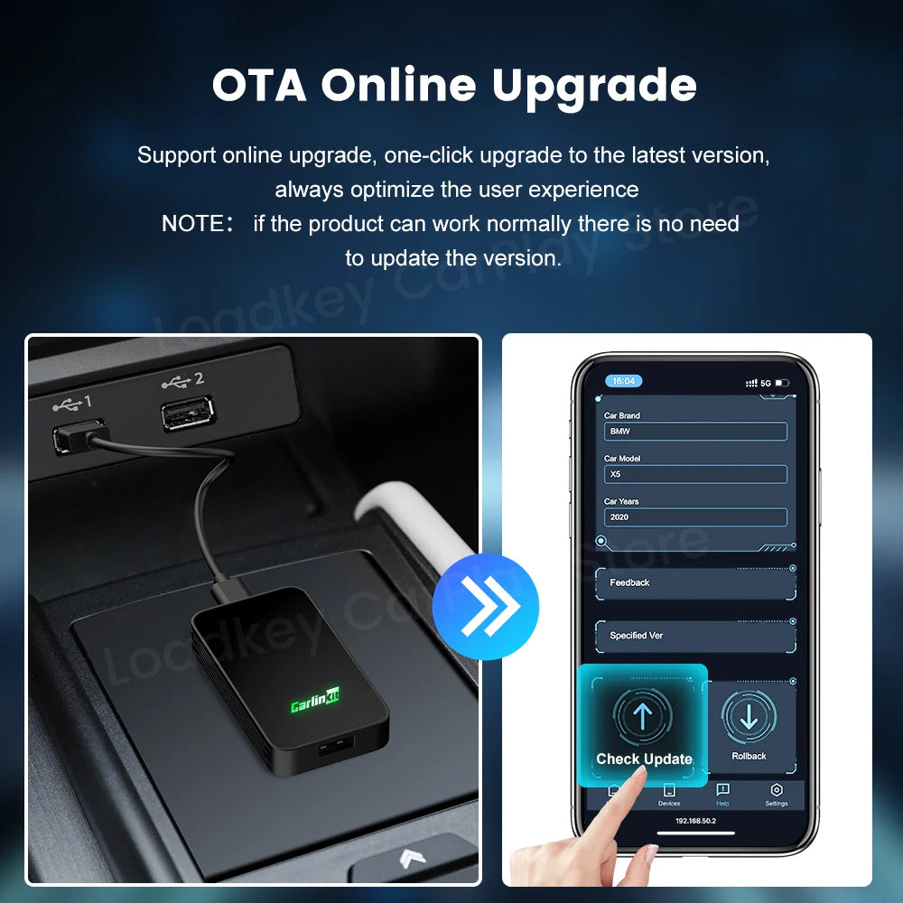 DriveSync Pro – 2-in-1 Wireless CarPlay & Android Auto Adapter