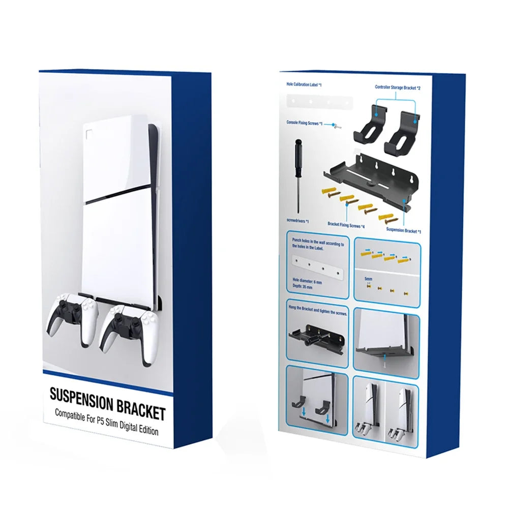 PSWall Mount – Wall Bracket & Controller Stand for PS5
