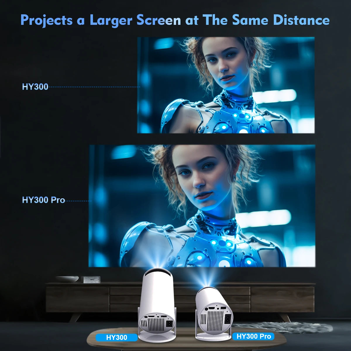 CineFlex Pro 4K – Portable Cinema Projector