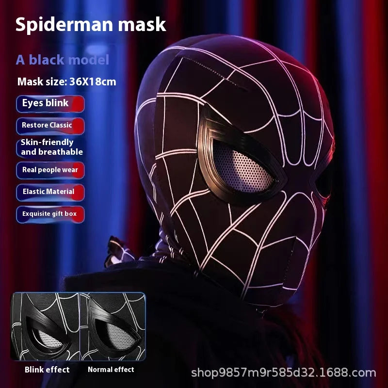 SpiderVision Mask – Movable Eye Spider-Man Helmet