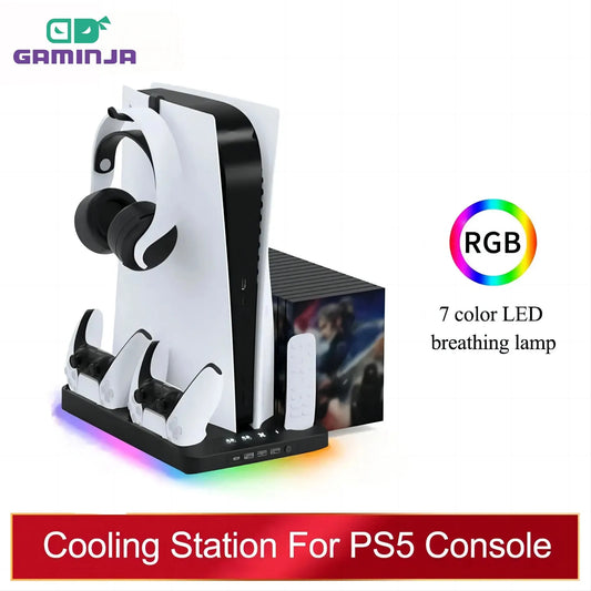 PSCool Pro – RGB Cooling Station for PS5