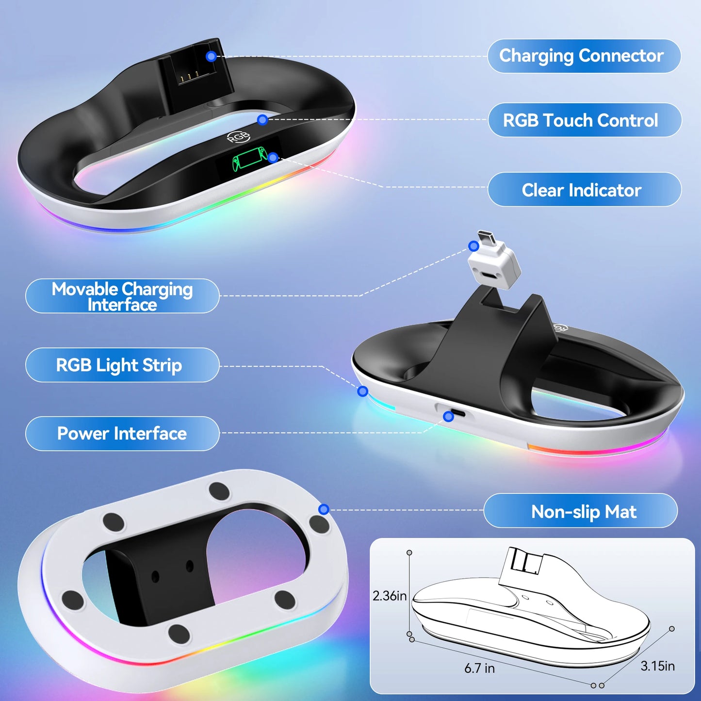 PSCharge Dock – Charging Station for PlayStation Portal