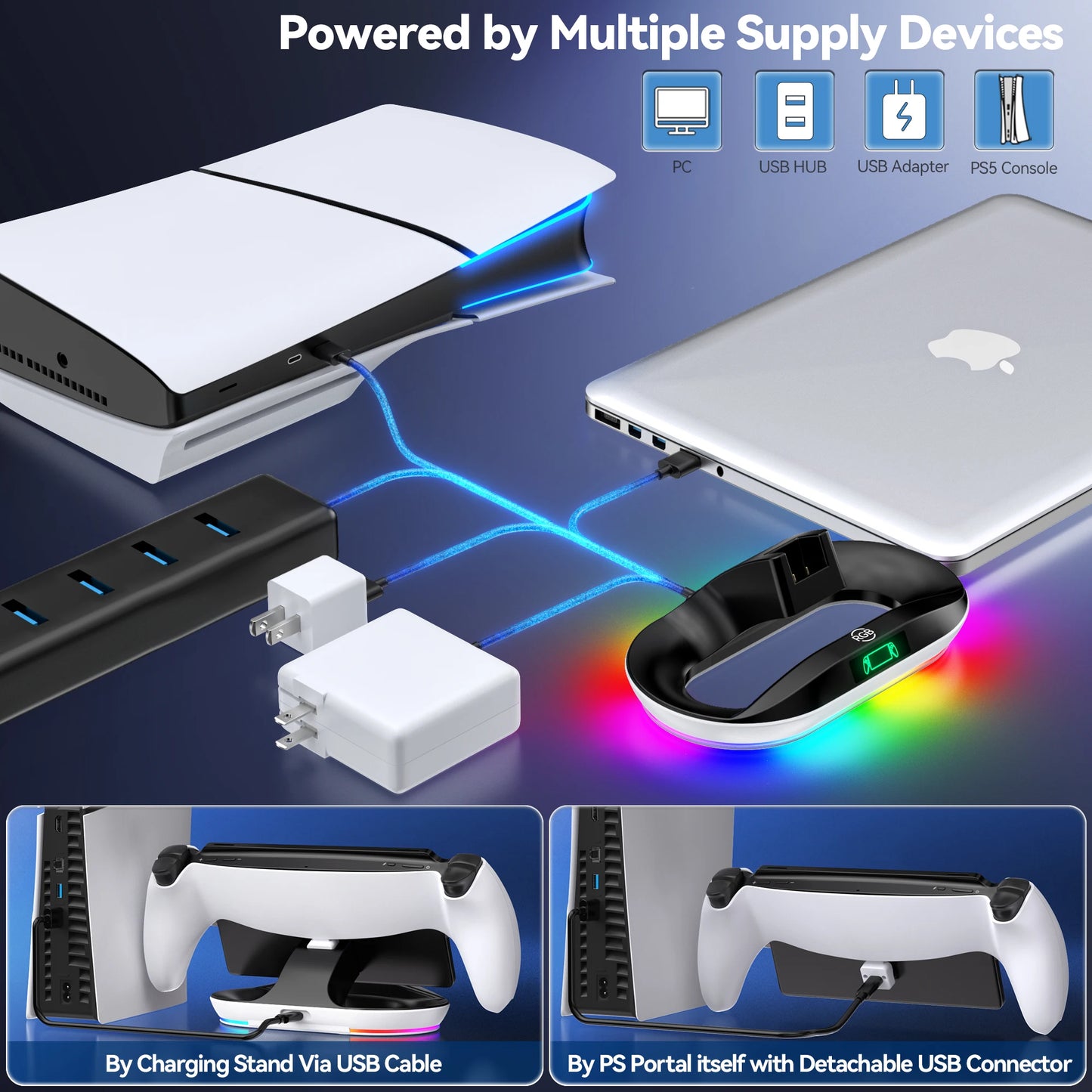 PSCharge Dock – Charging Station for PlayStation Portal
