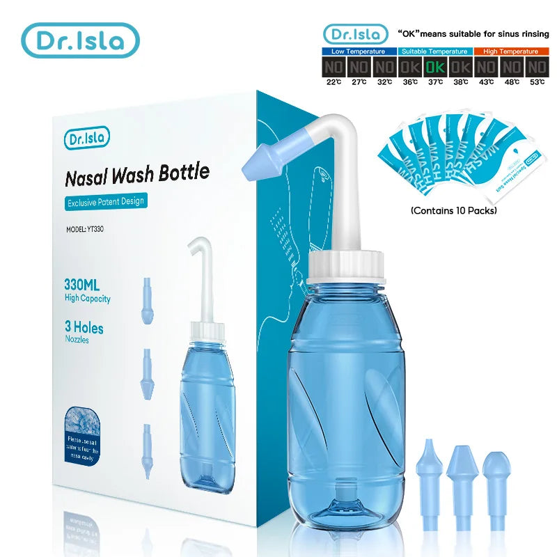BreatheEase 300 – Nasal Rinse Bottle