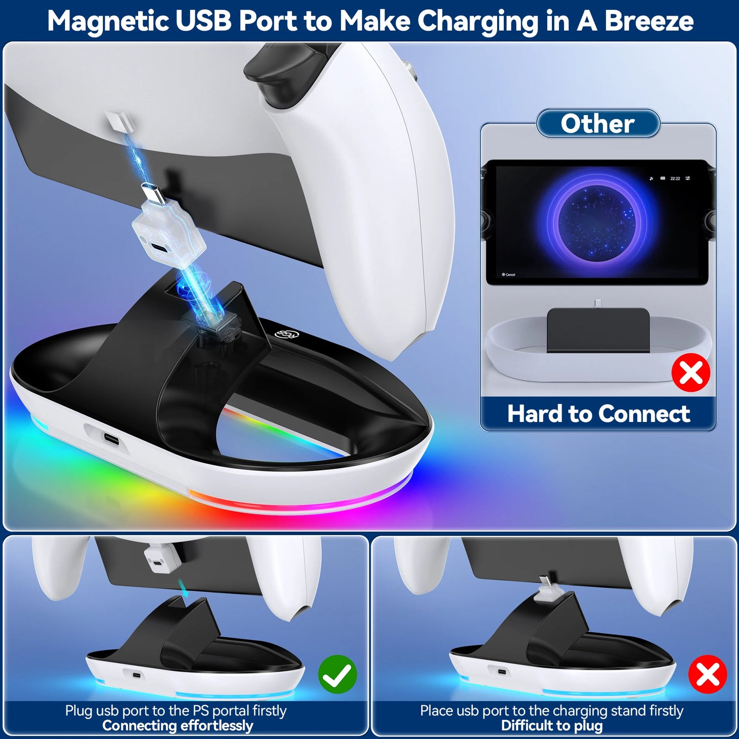 PSCharge Dock – Charging Station for PlayStation Portal
